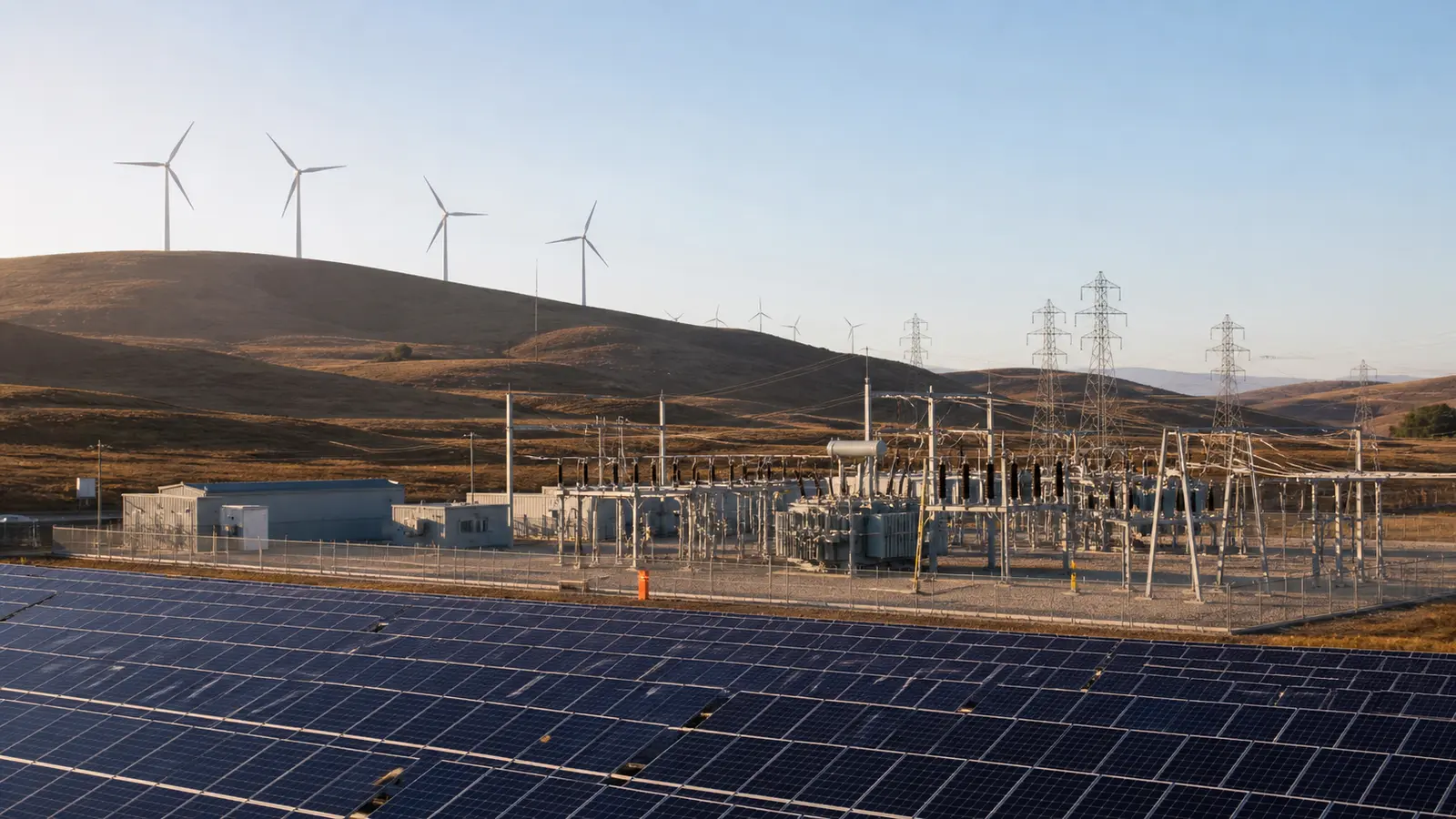 Infrastruttura energetica sostenibile al tramonto